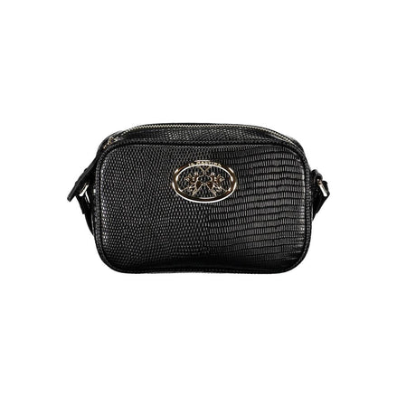 La Martina Black Polyurethane Women Handbag