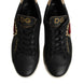Dolce & Gabbana Μαύρα Δερμάτινα Αθλητικά Παπούτσια Sneakers Ιερή Καρδιά