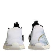 Dolce & Gabbana White Black Low Top Sorrento Sneakers Shoes