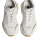 Dolce & Gabbana White Gold Daymaster Low Top Sneakers Shoes
