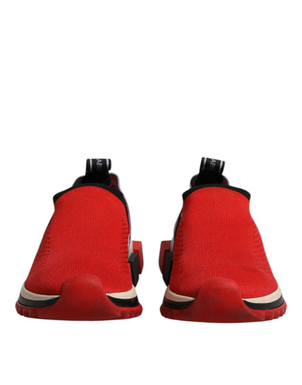 Dolce & Gabbana Κόκκινα Sorrento Slip On Low Top Αθλητικά Παπούτσια