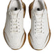 Dolce & Gabbana White Gold Daymaster Low Top Sneakers Shoes