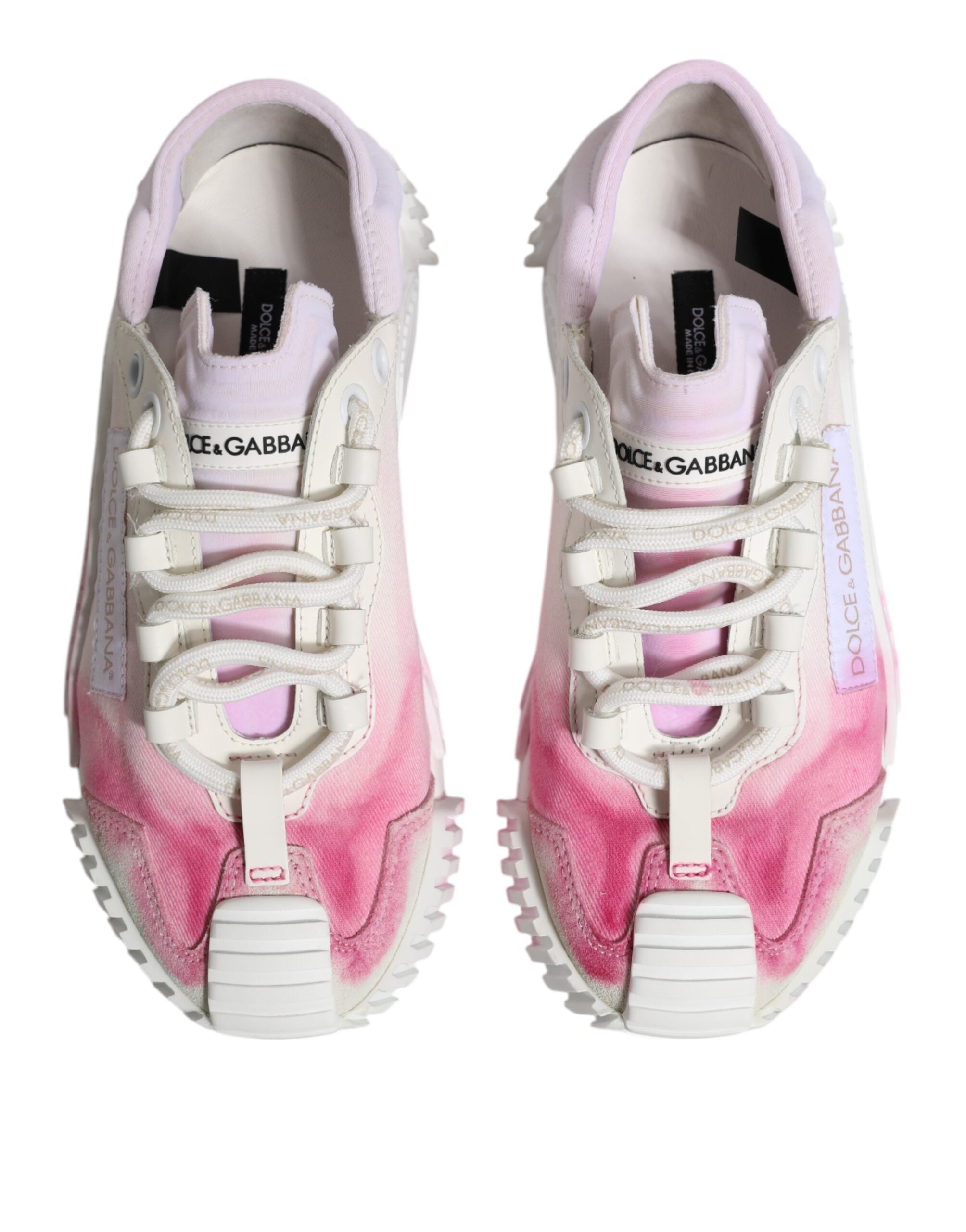 Dolce & Gabbana Λευκά NS1 Low Top Αθλητικά Παπούτσια με Κορδόνια