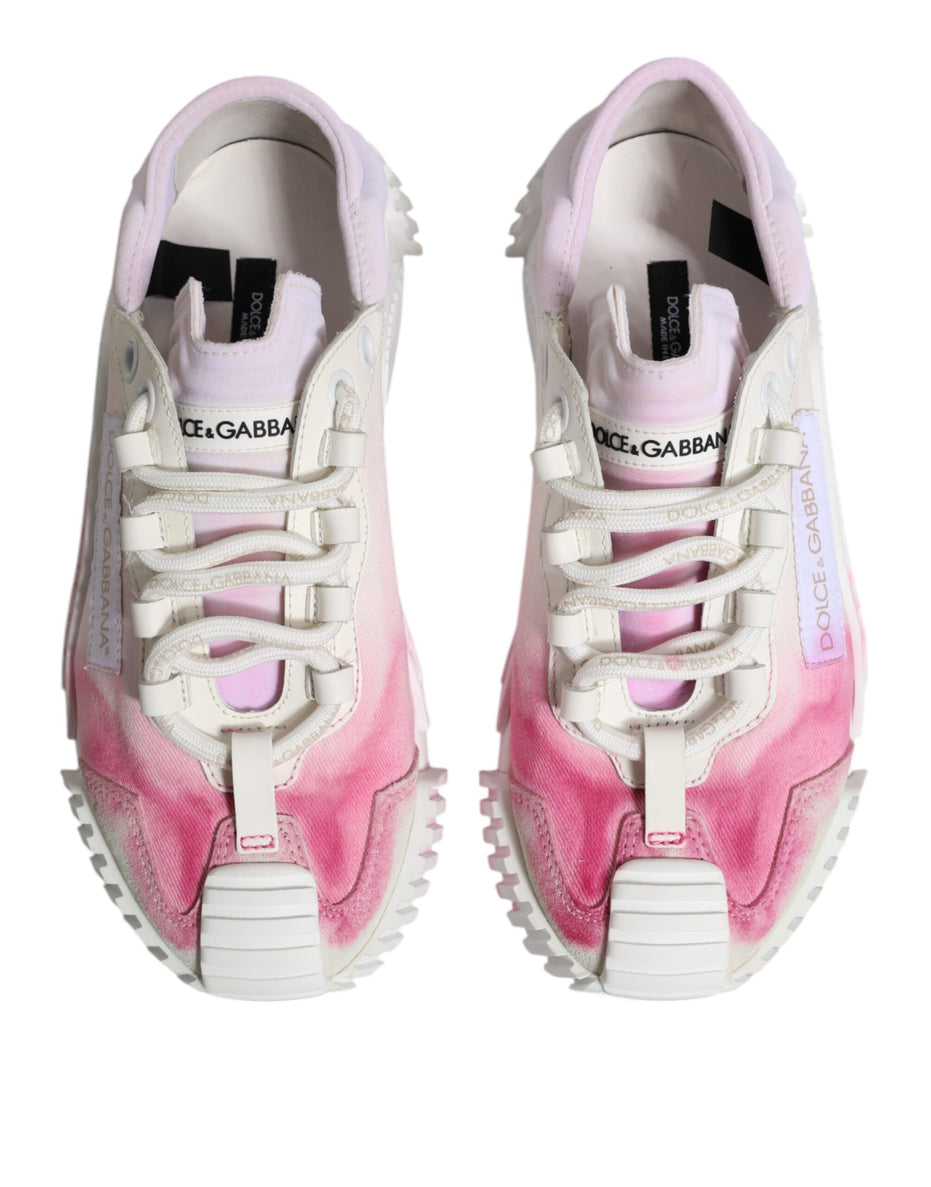 Dolce & Gabbana Λευκά NS1 Low Top Αθλητικά Παπούτσια με Κορδόνια