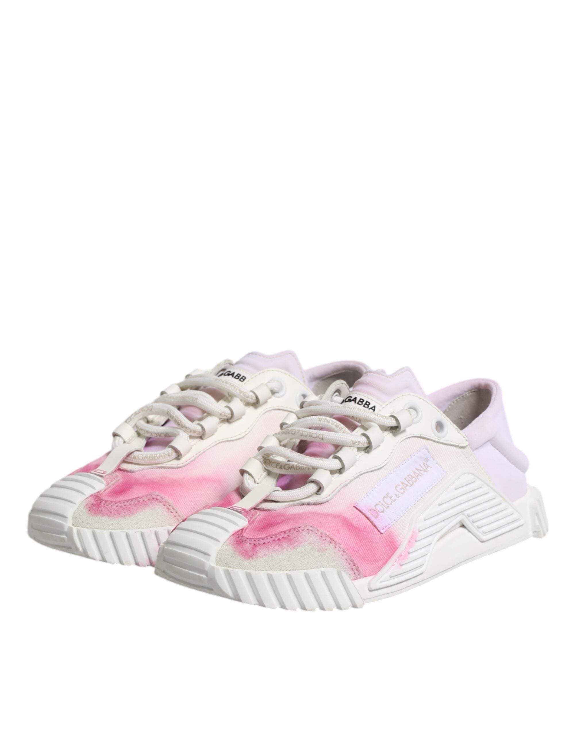 Dolce & Gabbana Λευκά NS1 Low Top Αθλητικά Παπούτσια με Κορδόνια