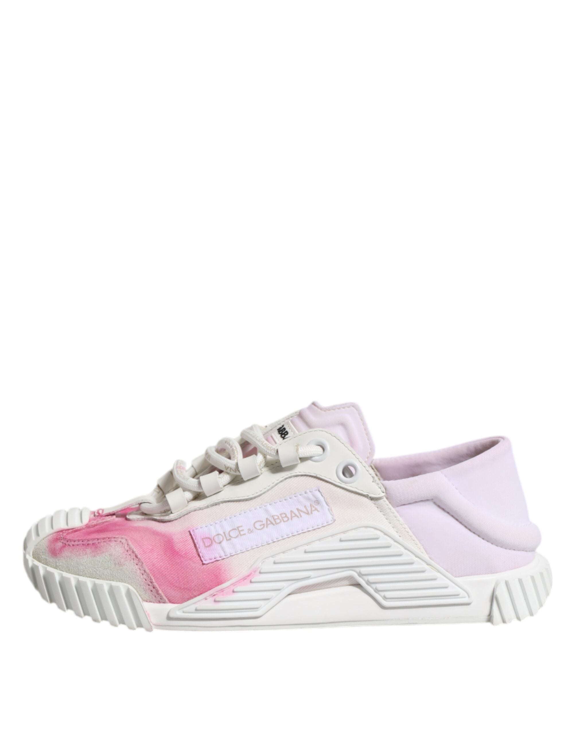 Dolce & Gabbana Λευκά NS1 Low Top Αθλητικά Παπούτσια με Κορδόνια