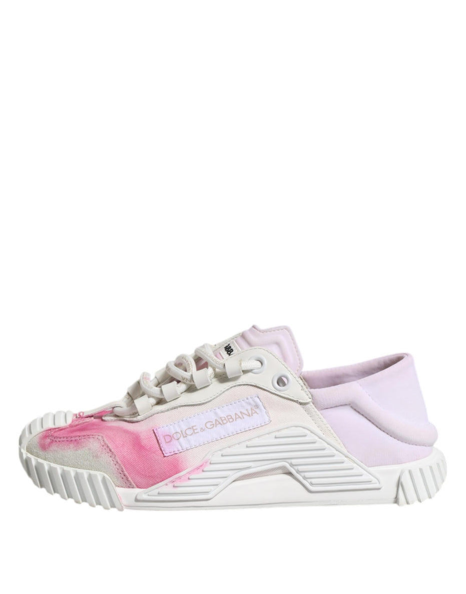 Dolce & Gabbana Λευκά NS1 Low Top Αθλητικά Παπούτσια με Κορδόνια