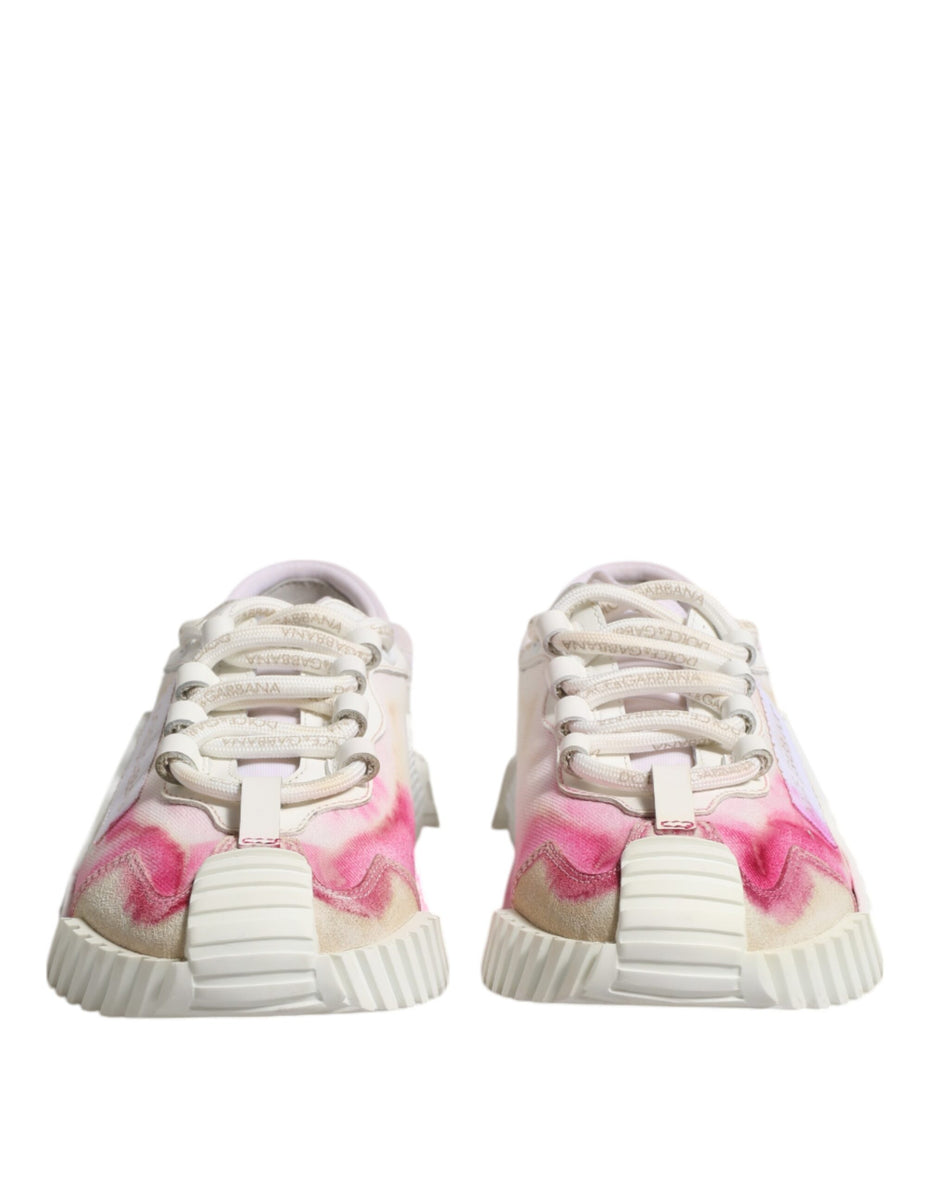 Dolce & Gabbana Λευκά NS1 Low Top Sneakers με κορδόνια