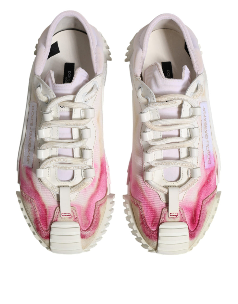 Dolce & Gabbana Λευκά NS1 Low Top Sneakers με κορδόνια