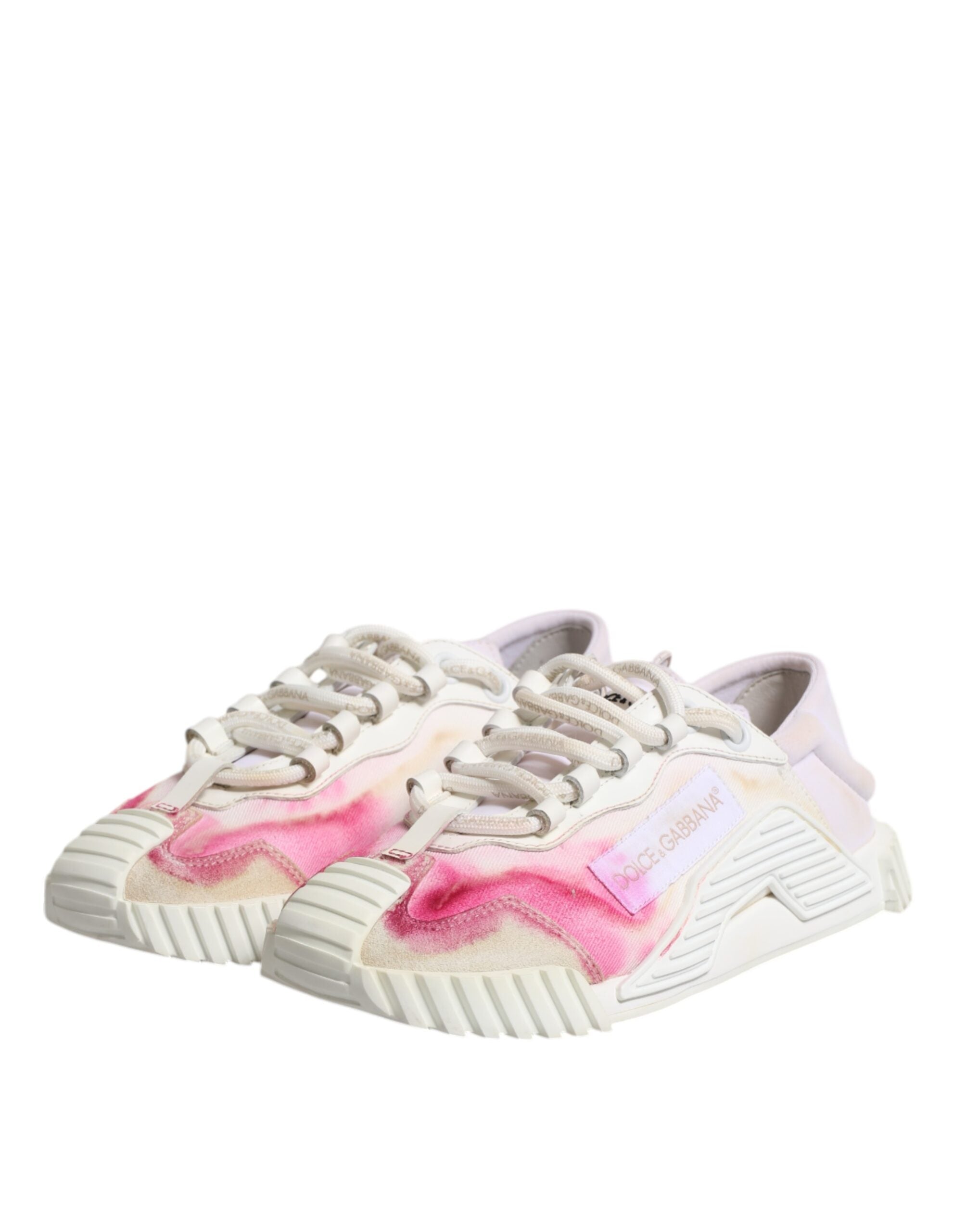 Dolce & Gabbana Λευκά NS1 Low Top Sneakers με κορδόνια
