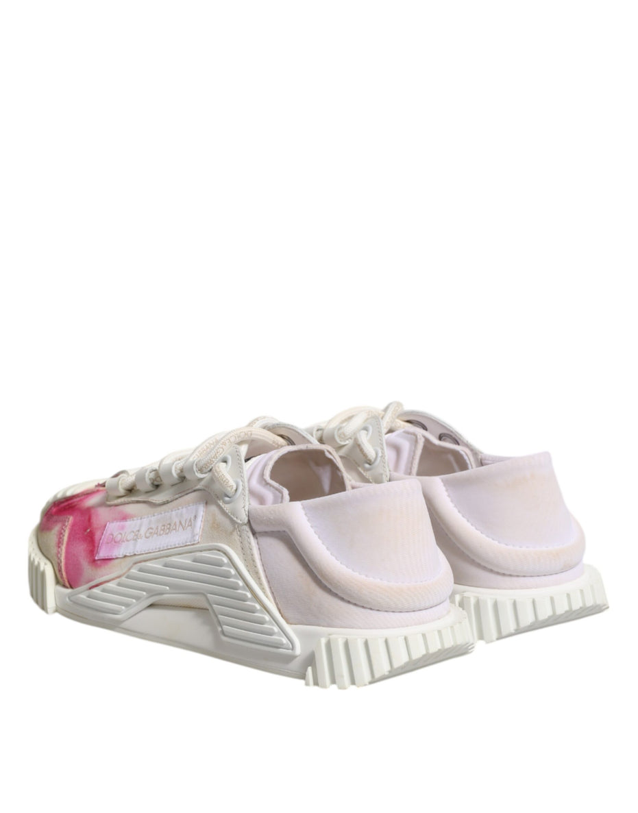 Dolce & Gabbana Λευκά NS1 Low Top Sneakers με κορδόνια