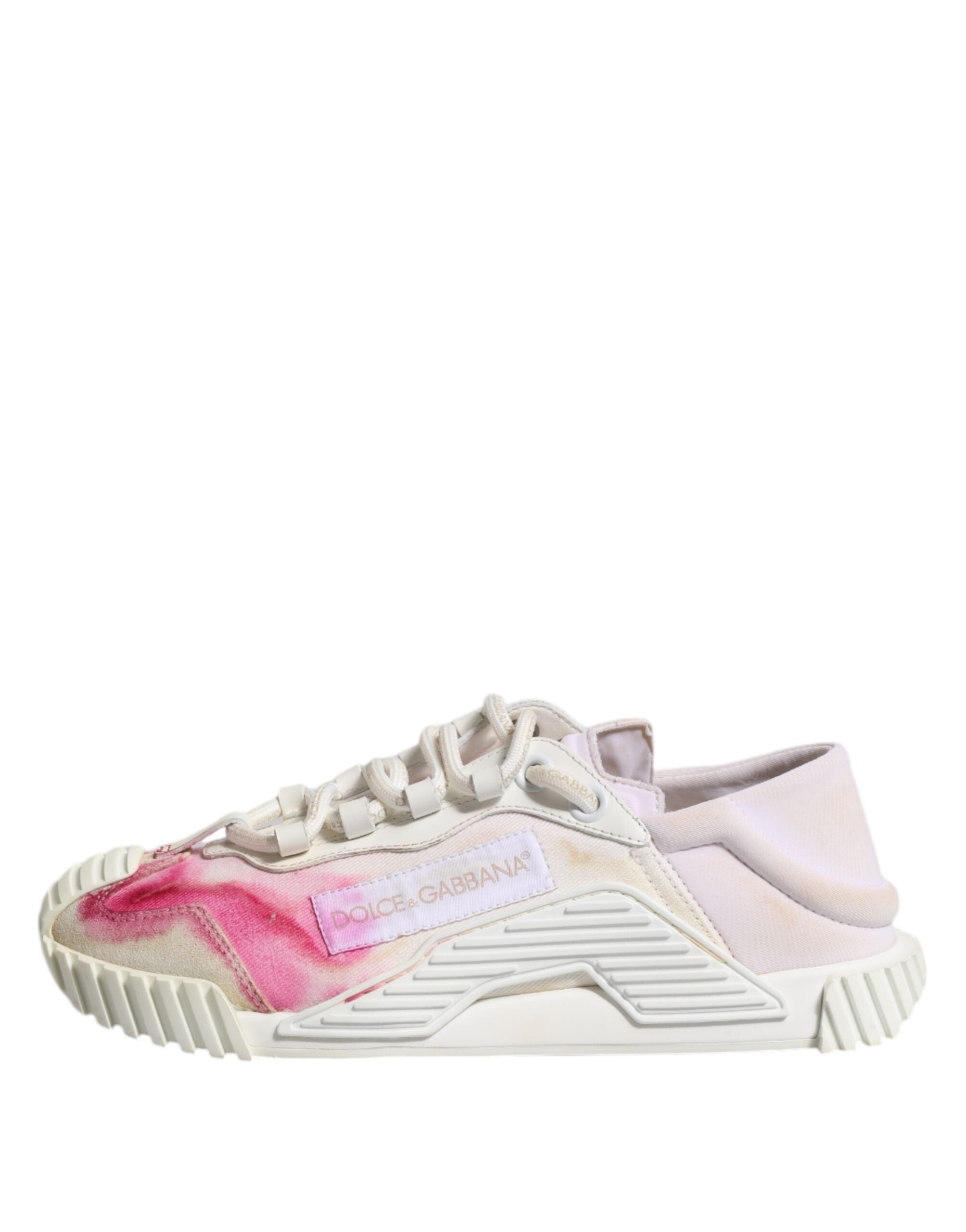 Dolce & Gabbana Λευκά NS1 Low Top Sneakers με κορδόνια