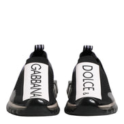 Dolce & Gabbana Black Sorrento Slip On Low Top Sneakers Shoes