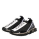 Dolce & Gabbana Black Sorrento Slip On Low Top Sneakers Shoes