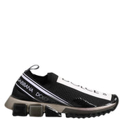Dolce & Gabbana Black Sorrento Slip On Low Top Sneakers Shoes