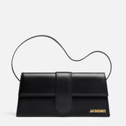 Jacquemus Black  leather Le Bambino Long bag