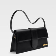 Jacquemus Black  leather Le Bambino Long bag