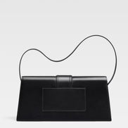 Jacquemus Black  leather Le Bambino Long bag