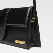 Jacquemus Black  leather Le Bambino Long bag