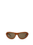 Bottega Veneta Brown Acetate Sunglasses