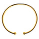 Nialaya CZ Gold Sterling 925 Silver Bangle Bracelet