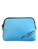 Dolce & Gabbana Blue Nylon DG Logo Print Clutch Zip Pouch Bag