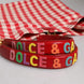Dolce & Gabbana Red I Love Pizza Rhinestone Embellished Tote Bag