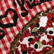 Dolce & Gabbana Red I Love Pizza Rhinestone Embellished Tote Bag