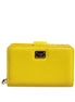 Dolce & Gabbana Yellow Leather Bifold Continental Clutch Wallet