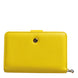 Dolce & Gabbana Yellow Leather Bifold Continental Clutch Wallet