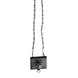 Dolce & Gabbana Black Leather Crystal Embellished Card Holder Wallet