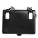 Dolce & Gabbana Black Leather Crystal Embellished Card Holder Wallet