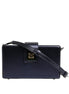 Dolce & Gabbana Blue DG BOX Lambskin Leather Crossbody Strap Bag