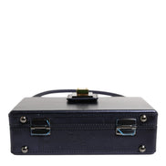 Dolce & Gabbana Blue DG BOX Lambskin Leather Crossbody Strap Bag