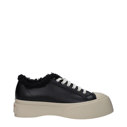 Ογκώδη Sneakers Marni από Μαύρο Δέρμα