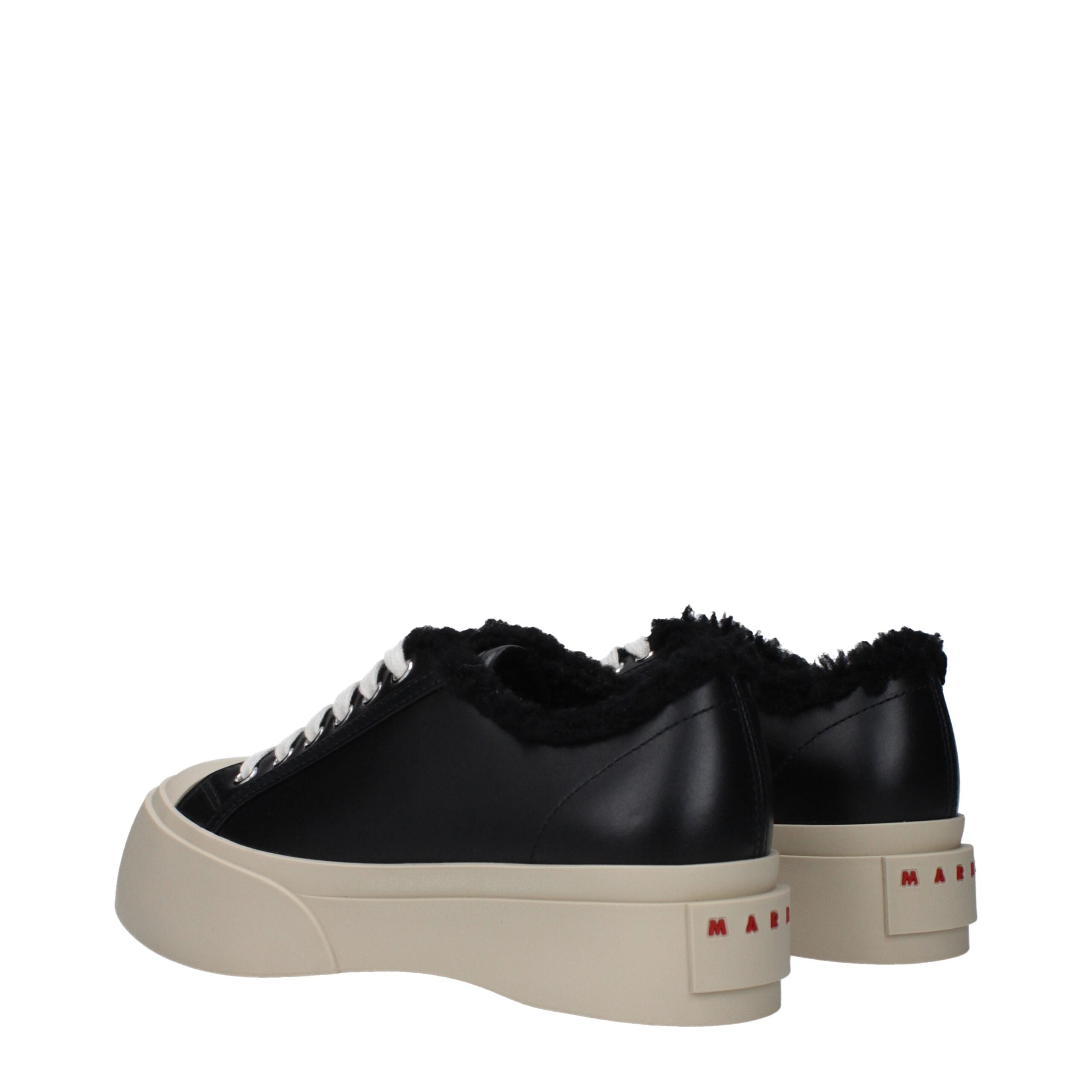 Ογκώδη Sneakers Marni από Μαύρο Δέρμα