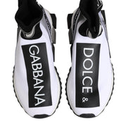 Dolce & Gabbana White Black Sorrento Socks Sneakers Shoes