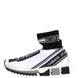 Dolce & Gabbana Λευκά Μαύρα Sorrento Socks Sneakers Παπούτσια