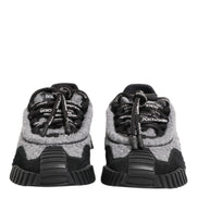 Dolce & Gabbana Black Gray NS1 Low Top Sneakers Shoes