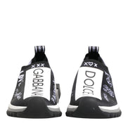 Dolce & Gabbana Black White Sorrento Low Top Sneakers Shoes