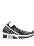 Dolce & Gabbana Black White Sorrento Low Top Sneakers Shoes