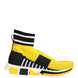 Dolce & Gabbana Κίτρινα Μαύρα Παπούτσια Sneakers Sorrento Socks