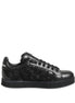 Dolce & Gabbana Black Floral Lace Low Top Sneakers Shoes