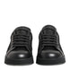 Dolce & Gabbana Black Floral Lace Low Top Sneakers Shoes