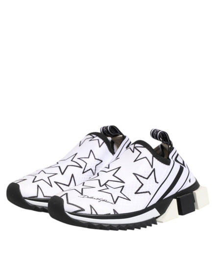 Dolce & Gabbana White Stars Sorrento Low Top Sneakers Shoes