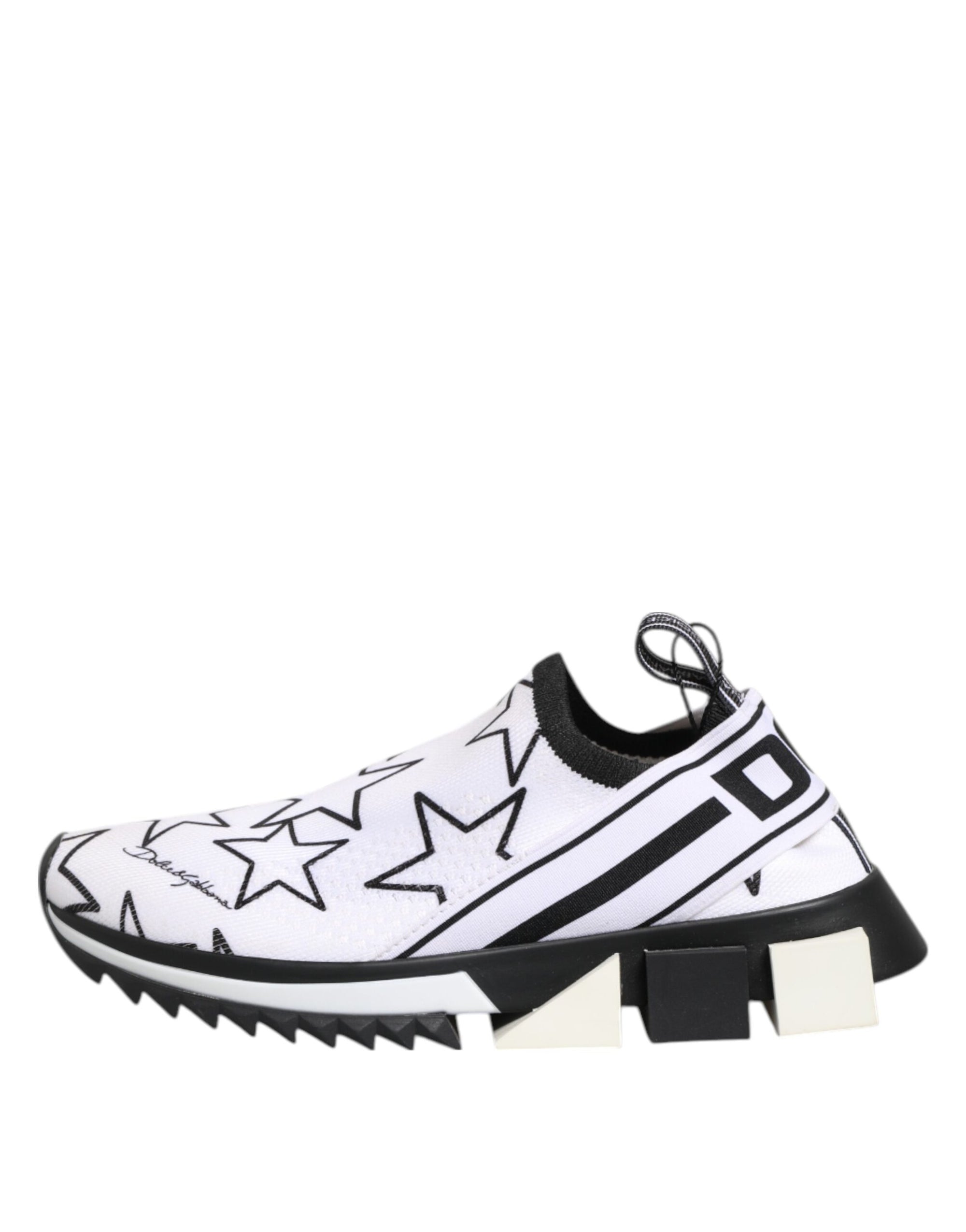 Dolce & Gabbana White Stars Sorrento Low Top Sneakers Shoes