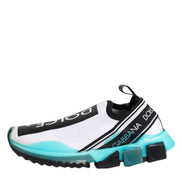 Dolce & Gabbana White Sorrento Slip On Low Top Sneakers Shoes