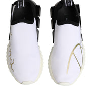 Dolce & Gabbana White Black Low Top Sorrento Sneakers Shoes
