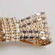 Dolce & Gabbana Gold Tone Brass Bow Crystal Faux Pearl Embellished Brooch