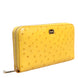 Dolce & Gabbana Yellow Leather Logo Plaque Zip Around Continental Wallet